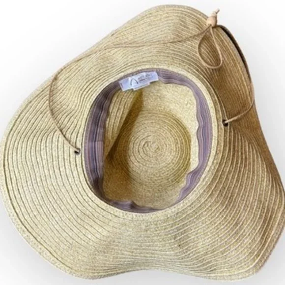 Disney Aulani Hawaii Women's Straw Floppy Sun Hat - Picture 4 of 6